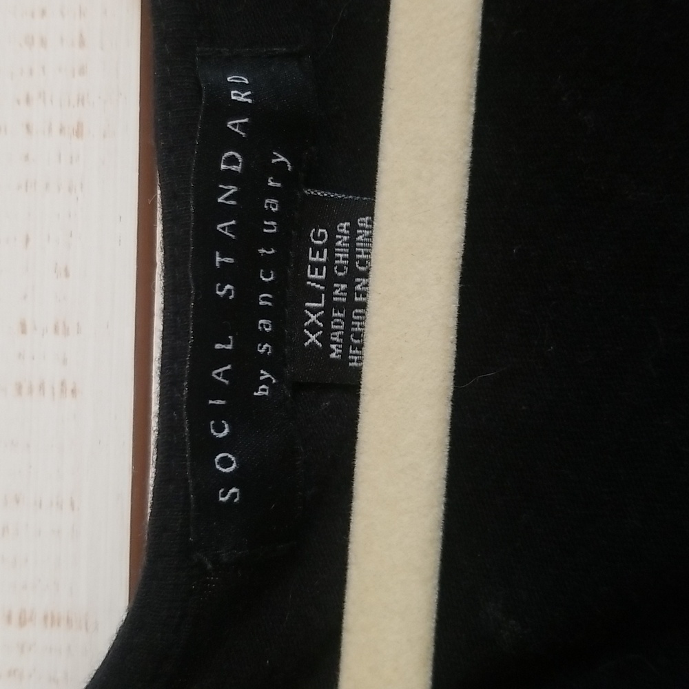 Social Standard Sanctuary Black V-Neck Dress XXL - Picture 2 of 4